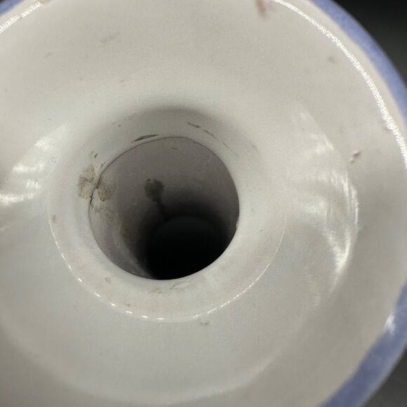 Vintage Dieulefit France PHP Art Pottery Candle Holders Purple Cottagecore - Picture 9 of 11